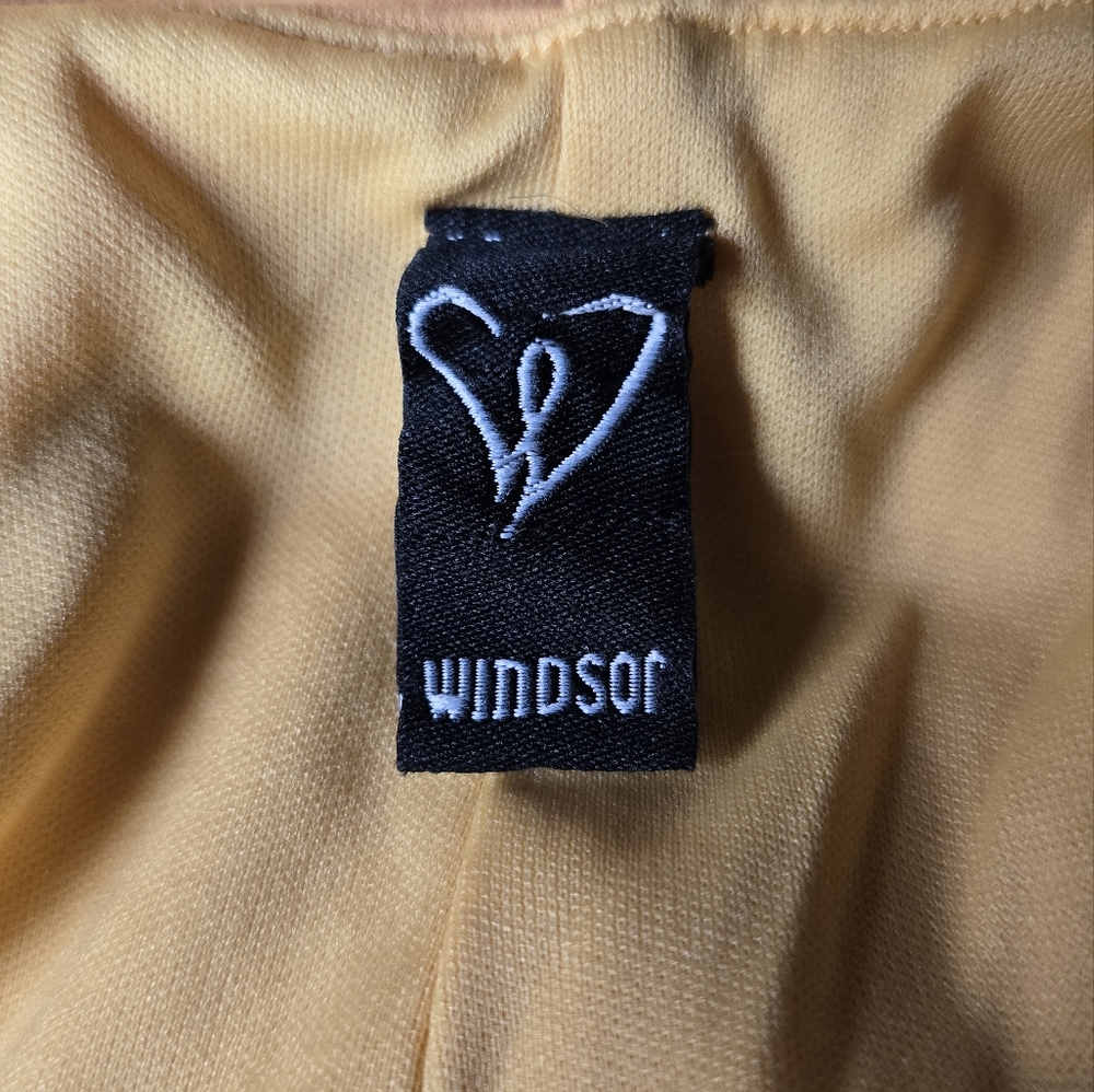 Elegant Orange Evening Gown by Windsor. Lined Size Medium - Picture 5 of 6